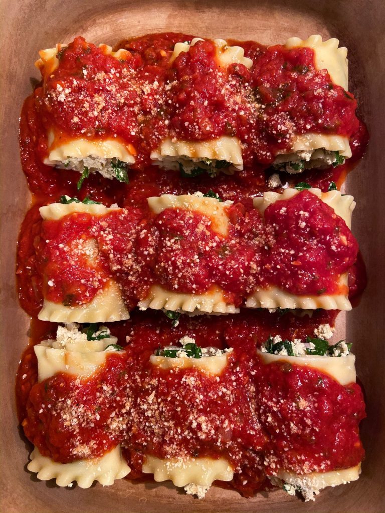 Tofu Ricotta Lasagna Rolls