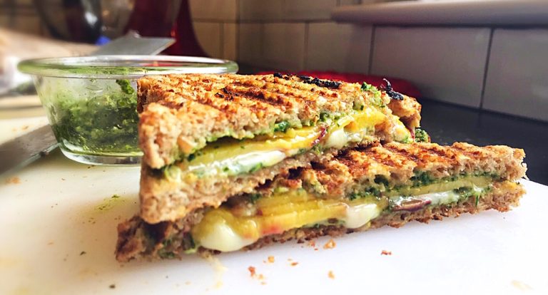 Peach Pesto Panini