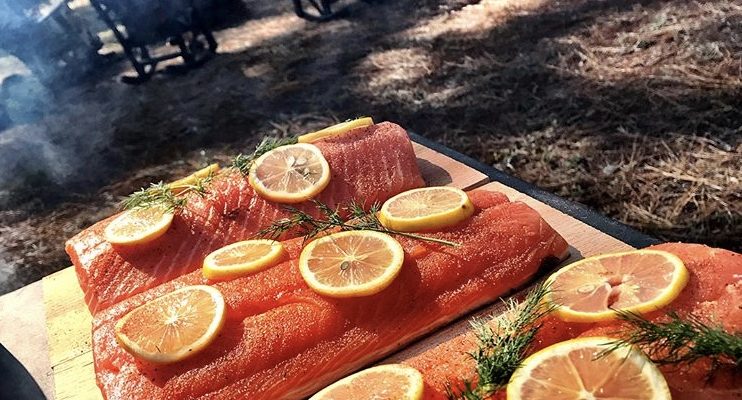 “Out Of This World” Cedar Plank Salmon For Fall Grilling
