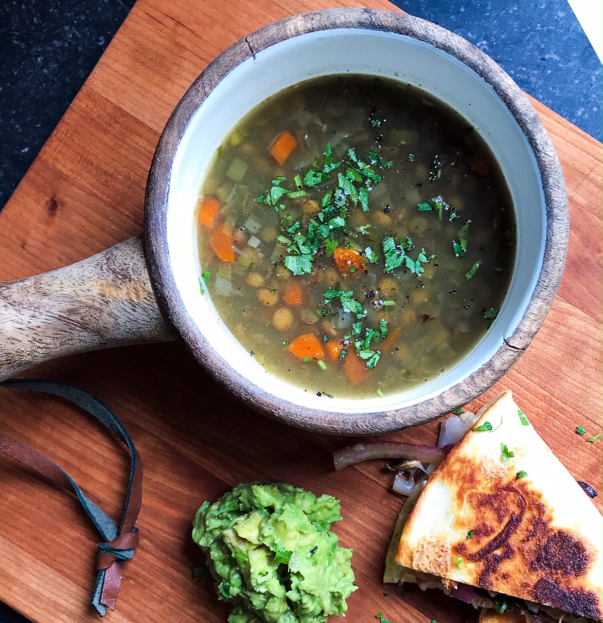 Summertime Spanish Lentil Soup