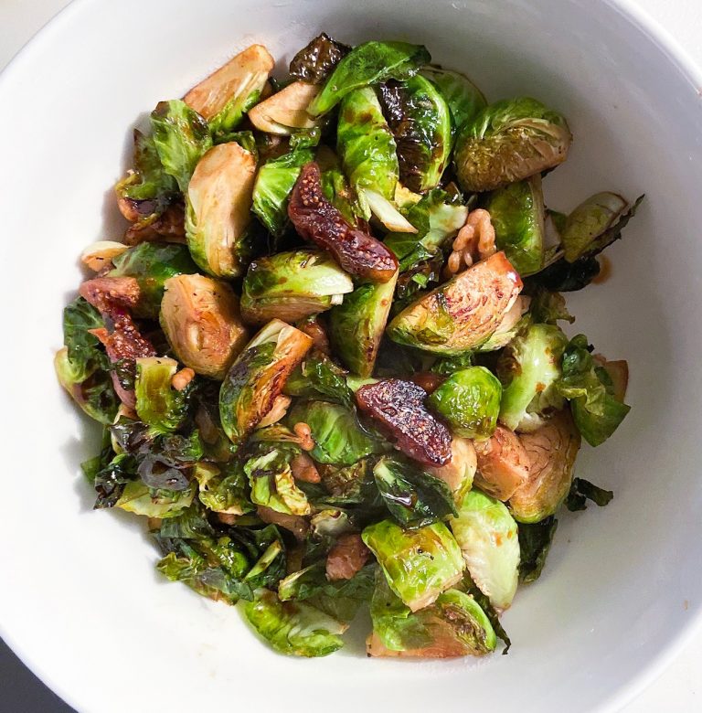 Balsamic Brussels Sprouts with Figs