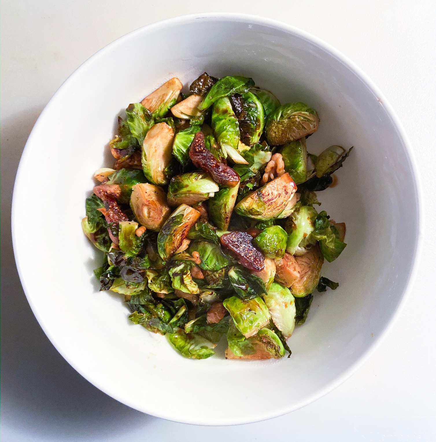 Balsamic Brussels Sprouts With Figs