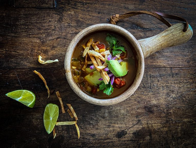 Smoky Black Bean Tortilla Soup