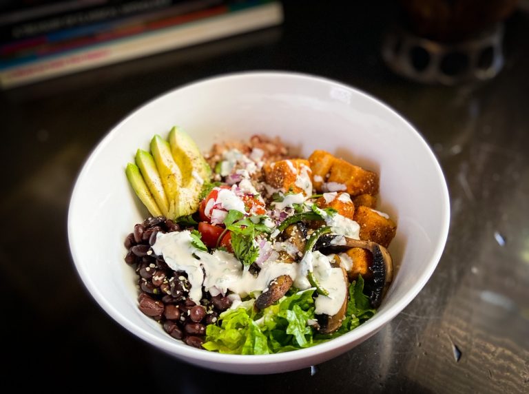 Tofu and Black Bean Buddha Bowl