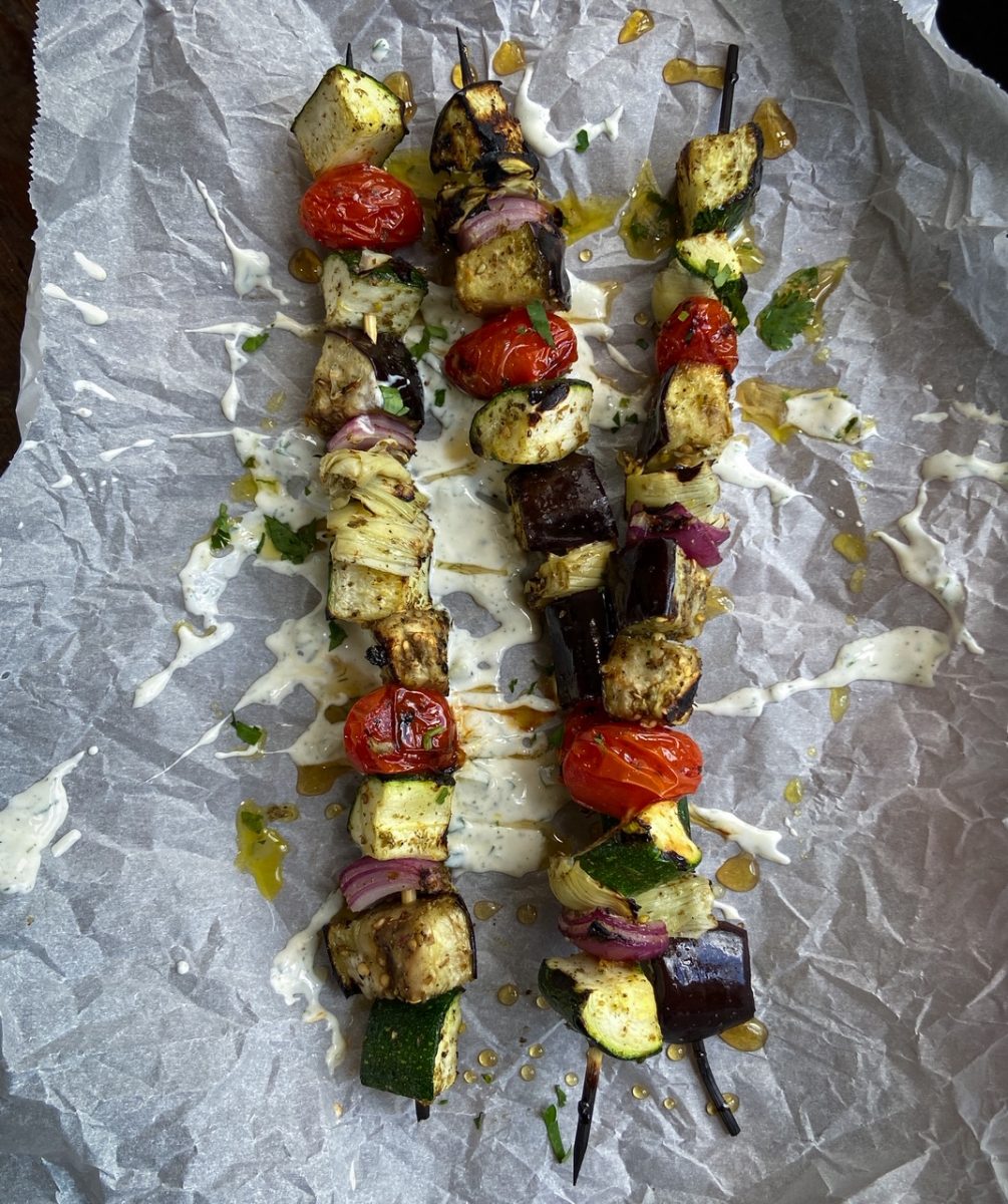 vegetable shish kebab