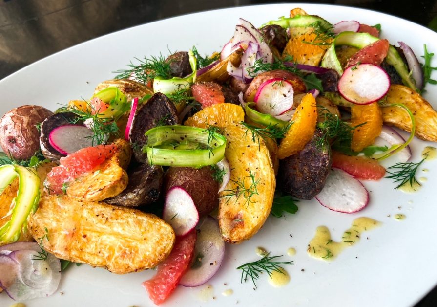 Potato, Shaved Asparagus, and Citrus Salad
